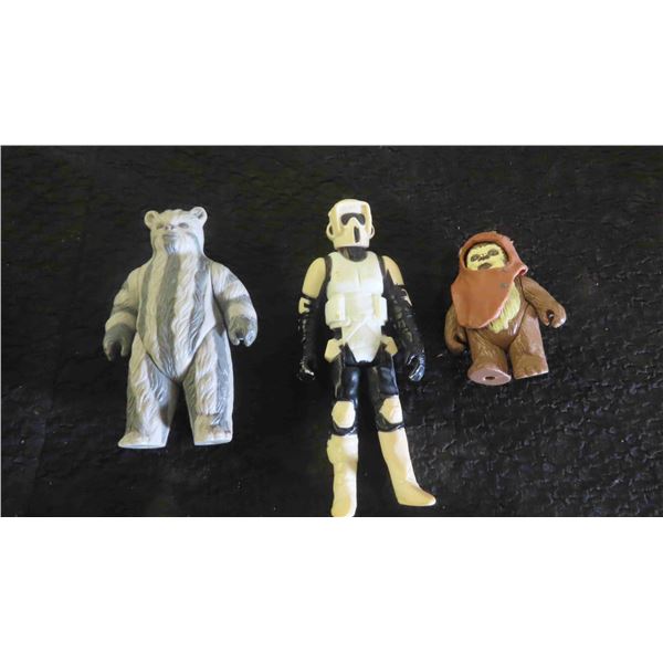 Kenner Star Wars 1983-84 R.O.T. Jedi Figures Ewoks & Imperial Biker Scout 