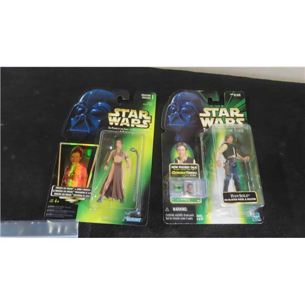 Star Wars Princess Leia Slave Outfit 1997 & Han Solo 1999 -Mint