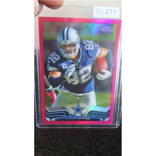 2013 Jason Witten Rare Super Short Print Topps Chrome Pink Numbered 