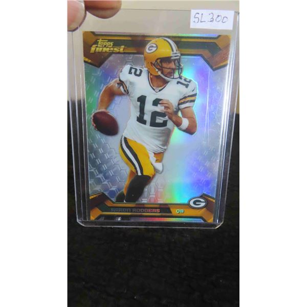 2013 Aaron Rodgers Short Print Topps Finest Chrome Mint 