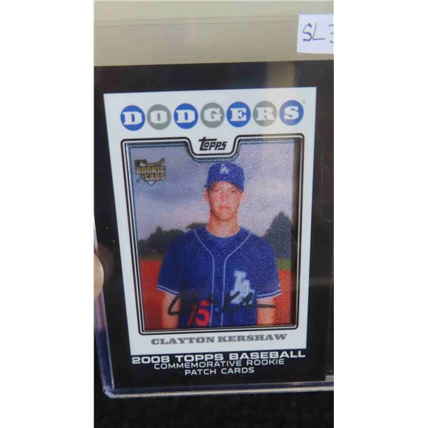 2014 Rare Clayton Kershaw Topps Baseball Commemorative Patch