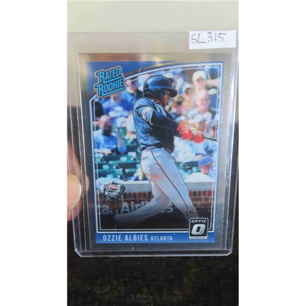 2018 Ozzie Albies Rated Rookie Donruss Optic Atlanta Braves -Mint 