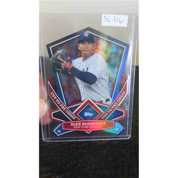 2013 Alex Rodriguez AROD New York Rangers Topps Cut to the Chase Insert -