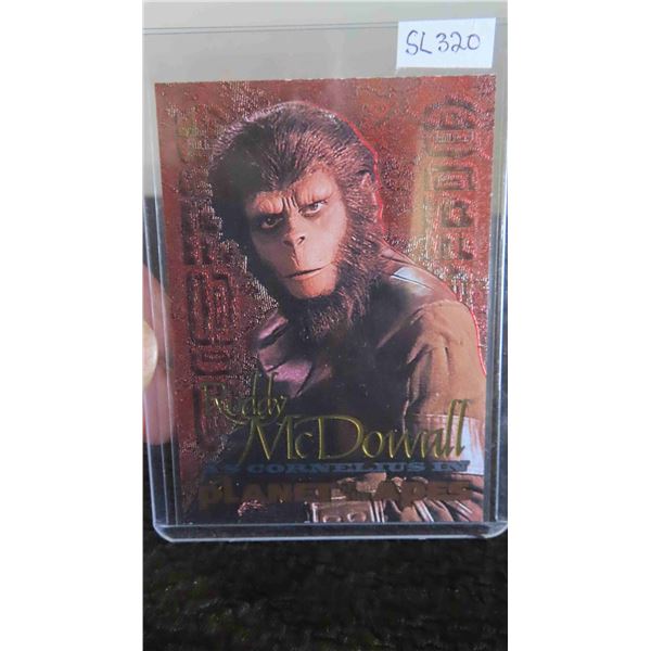 1999 Planet of the Apes Rare Promo Card Roddy McDowell #1/4 -Mint 