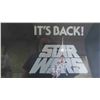 Image 2 : Scarce Original Vintage Lucasfilm Starwars 1977 'Back in Theatres' Half Sheet 