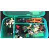 Image 1 : Various Mini Lego Figures : Star Wars, Marvel Heroes, Knights with Case -Like New 