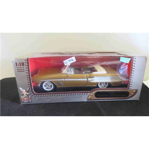 1958 Pontiac Bonneville Leather Diecast Scale 1:18 New in Box 