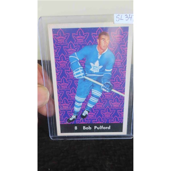 1961 Parkhurst Bob Pulford Maple Leafs Card