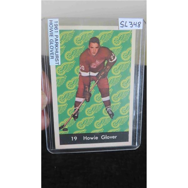 1961 Parkhurst Howie Glover Red Wings Card