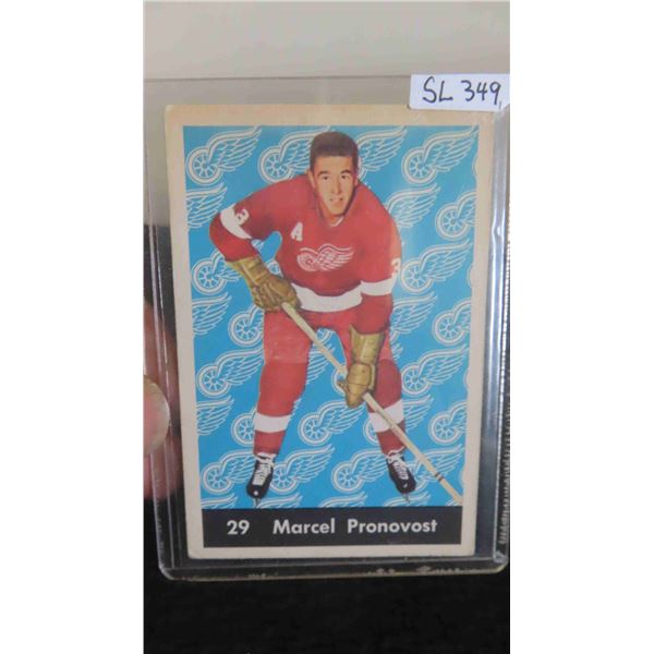 1961 Parkhurst Marcel Pronovost Card Red Wings 
