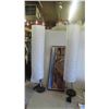 Image 1 : 2 Floor Lamps , Coastal Beach Scene Large Picture 13'' x 36''