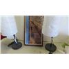 Image 2 : 2 Floor Lamps , Coastal Beach Scene Large Picture 13'' x 36''