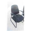 Image 2 : Like-New High Back Black Office Chair Swivel , Adjustable Height, Arms & On Casters 