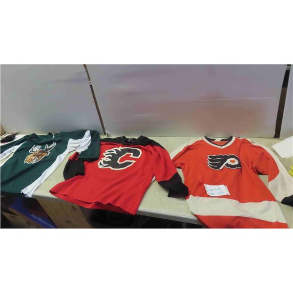 5 Hockey Jerseys Sizes M, L & XL 