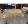 Image 1 : Drop Leaf Table 30'' Tall x 40'' Across (Extended Size) with 2 Chairs 