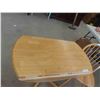 Image 3 : Drop Leaf Table 30'' Tall x 40'' Across (Extended Size) with 2 Chairs 