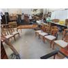 Image 1 : Oak Table 30'' x 67'' x 44'', (2) 15 1/2'' Leaves & 8 Chairs -