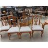 Image 7 : Oak Table 30'' x 67'' x 44'', (2) 15 1/2'' Leaves & 8 Chairs -