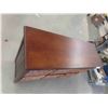 Image 3 : Wood and Wicker Basket/Drawer Organizer Dresser 32'' x 14'' 