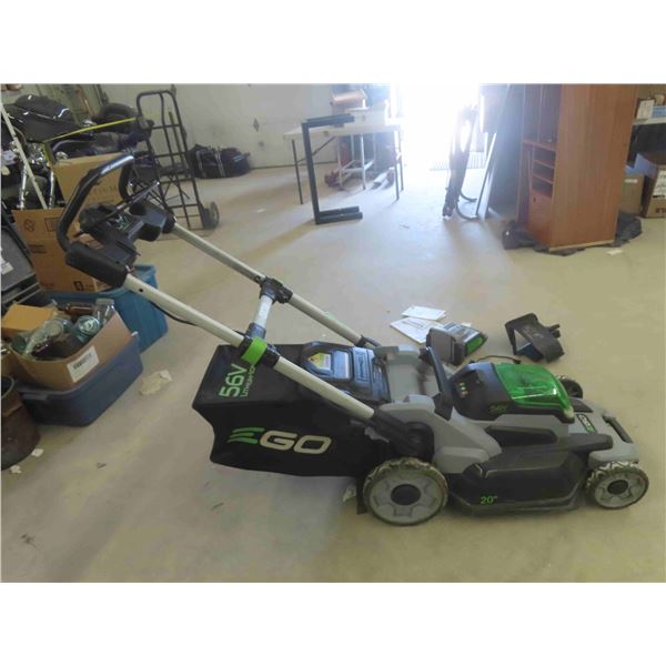 Go 56V Lithium-Ion Push Mower with Bagger, Charger & Battery 