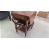 Image 2 : Walnut Tea Cart Drop Leaf with Drawer 