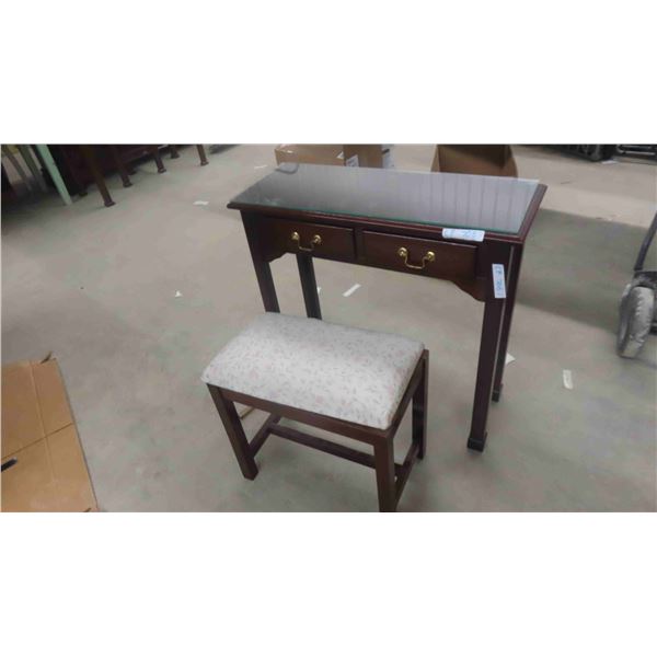 Stand with 2 Drawers 29'' x 31'' x 12'' & Stool 