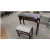 Image 1 : Stand with 2 Drawers 29'' x 31'' x 12'' & Stool 