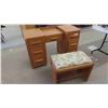Image 1 : Maple Dresser 28'' x 44'' x 19'' with Stool 