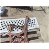 Image 4 : Decorative Bench Ends and Back - Back Measures 54'' 