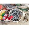 Image 2 : Miscellaneous Pallet: Fire Hose, Pylons, Gauges, Welding Rods, 
