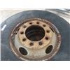 Image 2 : 2 Semi Tires 12 R 22.5 with 10 Hole Rims 