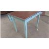 Image 2 : Painted Table with Drawer 30'' x 36'' x 29'' + 1 Drop Leaf 