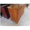Image 4 : Oak Dresser 33'' x 51'' x 19'' with Mirror 32'' x 39'' & 1 Night Stand
