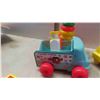 Image 2 : Vintage Fisher Price Toys : Fire Truck, Milk Wagon, Camera, 