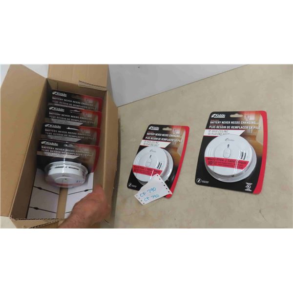 6 New 'Kidde' Battery Smoke Alarms in Packages 