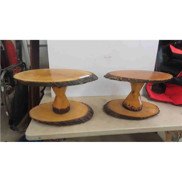2 Cabin Stands 15 1/2'' x 26'' x 13'' & 15'' x 24'' x 12''