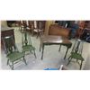 Image 1 : Country Drop Leaf Table 30'' x 28'' x 60'' & 3 Chairs
