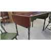 Image 3 : Country Drop Leaf Table 30'' x 28'' x 60'' & 3 Chairs