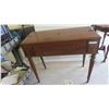 Image 1 : Walnut Drop Top Writing Desk 34'' x 40'' x 20'' 
