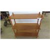 Image 1 : Wood Open 3 Tier Shelf 30'' x 32'' x 12'' 