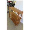 Image 2 : Wood Open 3 Tier Shelf 30'' x 32'' x 12'' 