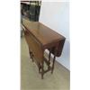 Image 2 : Walnut Gateleg Stand (Small Size) 24'' x 22'' x 10'' (Extended Size) 24'' 