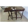 Image 2 : Walnut 3 Nesting Stand Set - Biggest 24'' x 24'' x 14''