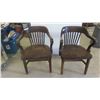 Image 1 : 2 Solid Wood Office Chairs 