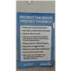 Image 1 : Manitoba Clean Beach Rules Metal Sigb 24'' x 36'' -Good Cottage Décor
