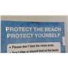 Image 2 : Manitoba Clean Beach Rules Metal Sigb 24'' x 36'' -Good Cottage Décor