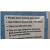 Image 3 : Manitoba Clean Beach Rules Metal Sigb 24'' x 36'' -Good Cottage Décor