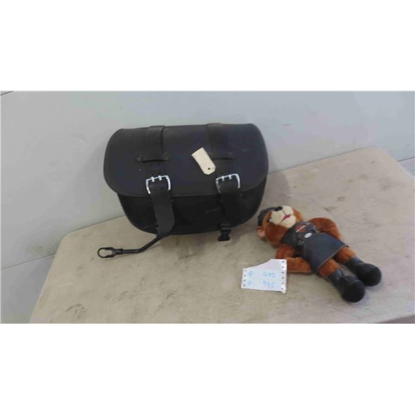 Harley Davidson Saddle Bag  and Stuffie 