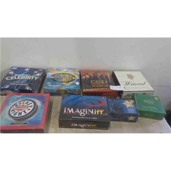 8 Factory Sealed Board Games: Hockey Night in Canada, Imaginiff,