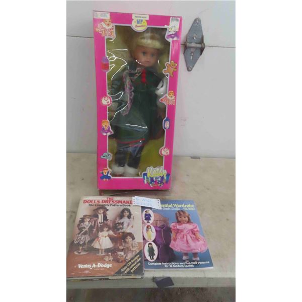 New Old Stock Kathy Doll in Box , 2 Doll Books